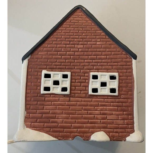 1995 Winter Valley Village School House Christmas Box Cord No Steeple Paint Chip - Picture 4 of 10
